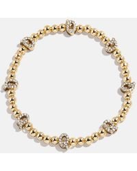BaubleBar - Gold/pavé Repeating Initial Pisa Bracelet - Lyst
