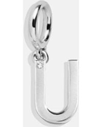 BaubleBar - Classic Silver Initial Cluster Charm - Lyst