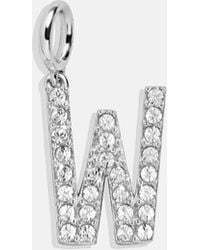 BaubleBar - Silver Pave Initial Cluster Charm - Lyst