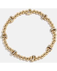 BaubleBar - Gold/pavé Repeating Initial Pisa Bracelet - Lyst