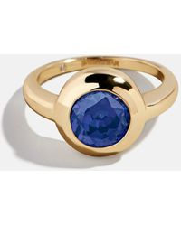 BaubleBar - Gold Cubic Zirconia Custom Birthstone Ring - Lyst