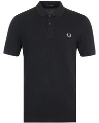 Fred Perry Cotton Plain Polo Shirt in 