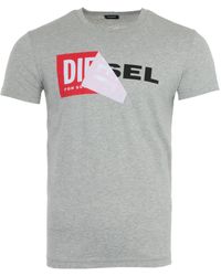 diesel peel logo t shirt