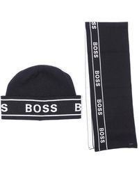 BOSS by HUGO BOSS Albo Logo Beanie in 