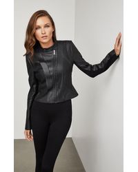 BCBGMAXAZRIA Bcbg Misa Faux-leather Moto Jacket - Black