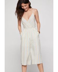 BCBGeneration Multi-stripe Culotte Jumpsuit - Multicolor
