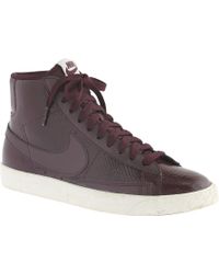 womens nike blazer mid vintage sneakers deep burgundy