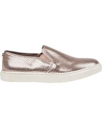 steve madden slip ons rose gold