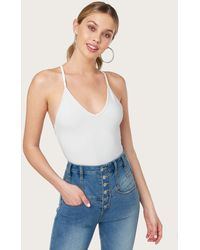 Bebe Back Lace Up Bodysuit - Multicolour