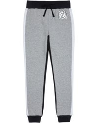 Bebe Girls Foil Logo Fleece Trousers - Gray