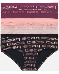 Bebe Tag Free Printed 5 Pair Hipster Set - Multicolour