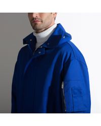 Bally Cotton Coat Men ́s Coat In True Blue
