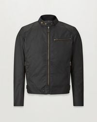 Belstaff - Men's Ariel Motorcycle Jacket Waxed Cotton - Lyst
