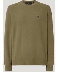 Belstaff - Men's Coast Knitted Jumper Cotton Silk Pique - Lyst
