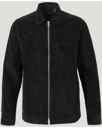Belstaff - Men's Valve Cord Zip Overshirt Cotton Corduroy - Lyst
