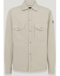 Belstaff - Surchemise Cs60 Pour Homme Coton Mélangé Teint En Pièce Taille - Lyst