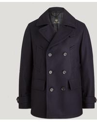 Belstaff - Men's Milford Peacoat Wool Cashmere Blend - Lyst