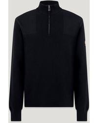 Belstaff - Men's Commander Quarter Zip Jumper Organic Cotton - Lyst