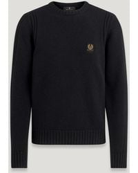 Belstaff - Men's Watch Crewneck Jumper Lambswool - Lyst
