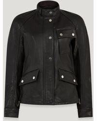 Belstaff - Women's Penrith Motorcycle Jacket Calf Leather - Lyst
