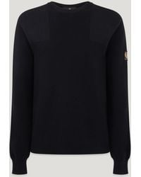 Belstaff - Men's Commander Crewneck Jumper Organic Cotton - Lyst