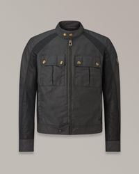 Belstaff - Temple jacke aus gewachster baumwolle - Lyst