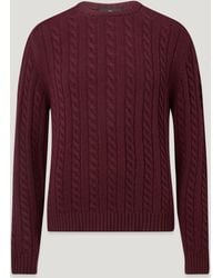 Belstaff - Men's Westport Crew Neck Wool Cotton Blend - Lyst