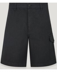 Belstaff - Short Cargo Cs60 Pour Homme Coton Mélangé Teint En Pièce Taille - Lyst