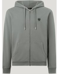 Belstaff - Men's Full Zip Hoodie Cotton Fleece - Lyst
