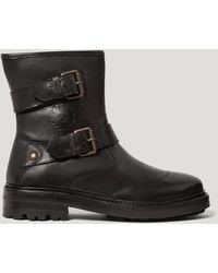 Belstaff - Women's Panther Boot Calf Leather - Lyst