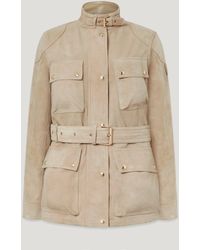 Belstaff - Women's Trialmaster Panther Jacket Lightweight Suede - Lyst
