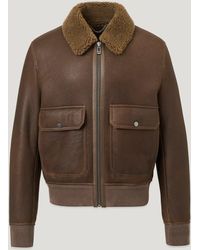 Belstaff - Men's Northwind Shearling Jacket English - Lyst
