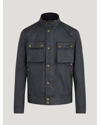 Belstaff - Racemaster Jacke aus gewachster Baumwolle - Lyst