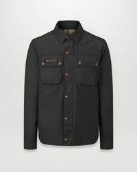 Belstaff - Men's Mansion Motorcycle Shirt Cotton Canvas - Lyst