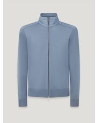 Belstaff - Cárdigan Con Cremallera Kelby Para Hombre Lana Merina - Lyst