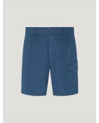 Belstaff - Cs60 Cargo Short Garment Dye Cotton Blend Size Us - Lyst