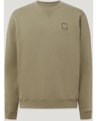 Belstaff - Men's Curator Crewneck Sweatshirt Cotton Fleece - Lyst