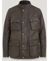 Belstaff - Giacca Fieldmaster Uomo Cotone Cerato - Lyst