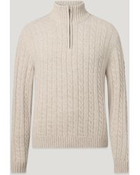 Belstaff - Men's Westport Quarter Zip Wool Cotton Blend - Lyst