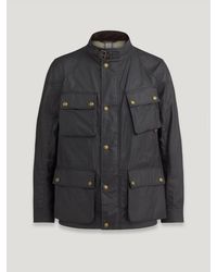 Belstaff - Giacca Fieldmaster Uomo Cotone Cerato - Lyst