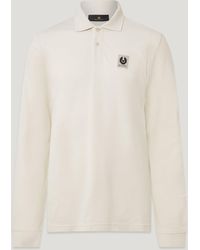 Belstaff - Men's Long Sleeved Polo Cotton Pique - Lyst
