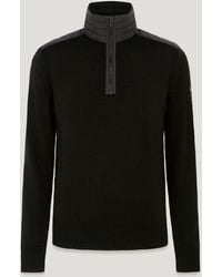Belstaff - Men's Kilmington Quarter Zip Jumper Merino Wool - Lyst