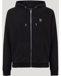 Belstaff - Men's Full Zip Hoodie Cotton Fleece - Lyst