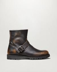 Belstaff - Men's Trialmaster Motorcycle Boots Brushed Leather - Lyst
