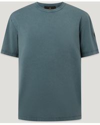 Belstaff - Men's Valley Garment Dye T-shirt Cotton - Lyst