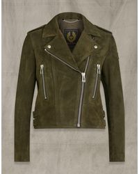 Belstaff Marianne WILDLEDERJACKE - Grün