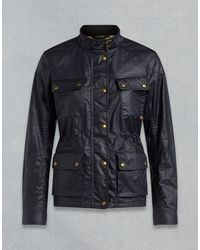 Belstaff Fieldmaster Waxed Jacket - Blue