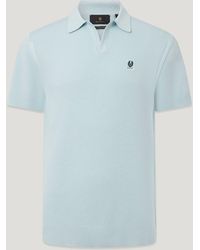 Belstaff - Men's Coast Knitted Polo Cotton Silk Pique - Lyst