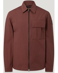 Belstaff - Men's Cargo Overshirt Compact Technical Cotton - Lyst