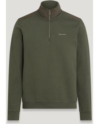 Belstaff - Alloy Quarter Zip Sweatshirt - Lyst